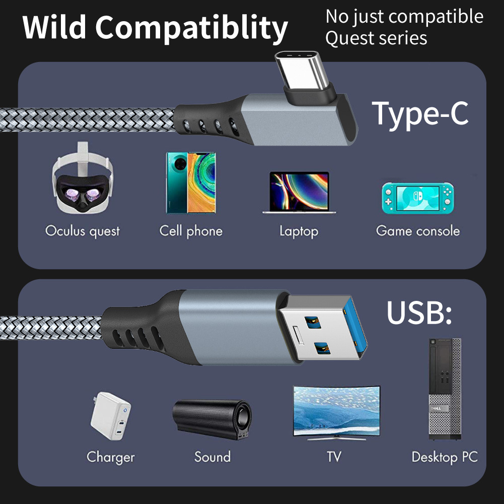 USB A to Type-C Link Cable 3m  - đánh giá và giá Pc Gaming Vr Headset