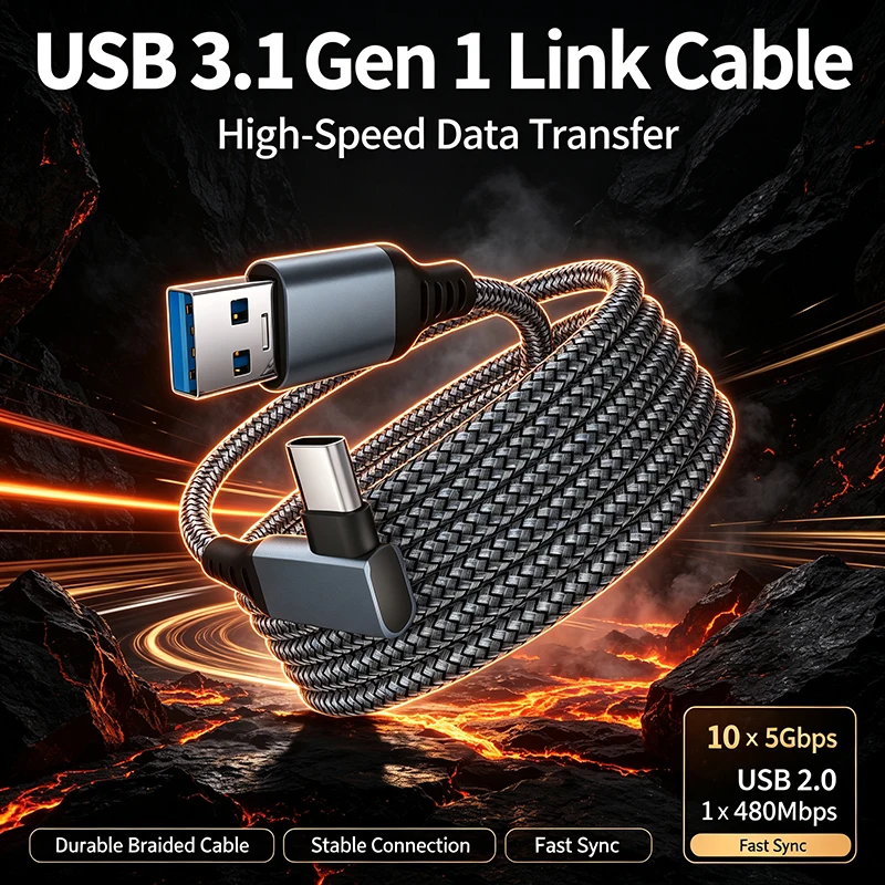 USB A to Type-C Link Cable 3m  - đánh giá và giá Pc Gaming Vr Headset