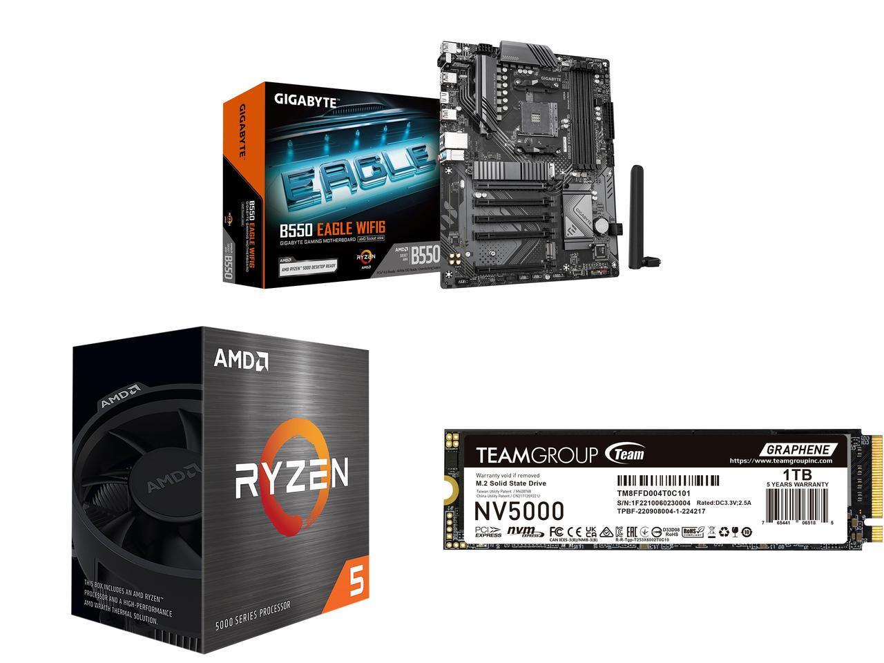 GIGABYTE B550 EAGLE WIFI6 Moth - đánh giá và giá Pc Gaming Ryzen 5