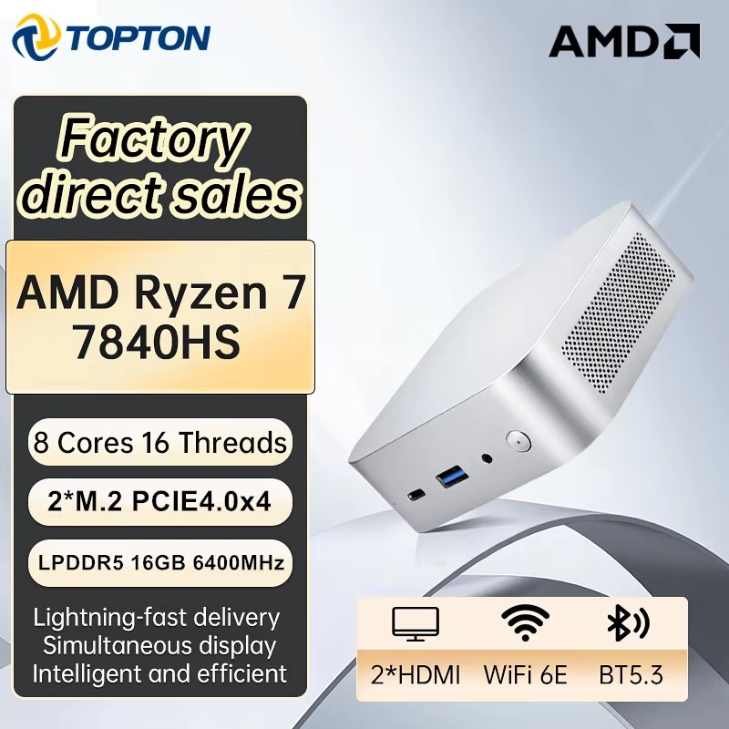 Topton Portable Gaming Mini PC - đánh giá và giá Pc Gaming Ryzen 5
