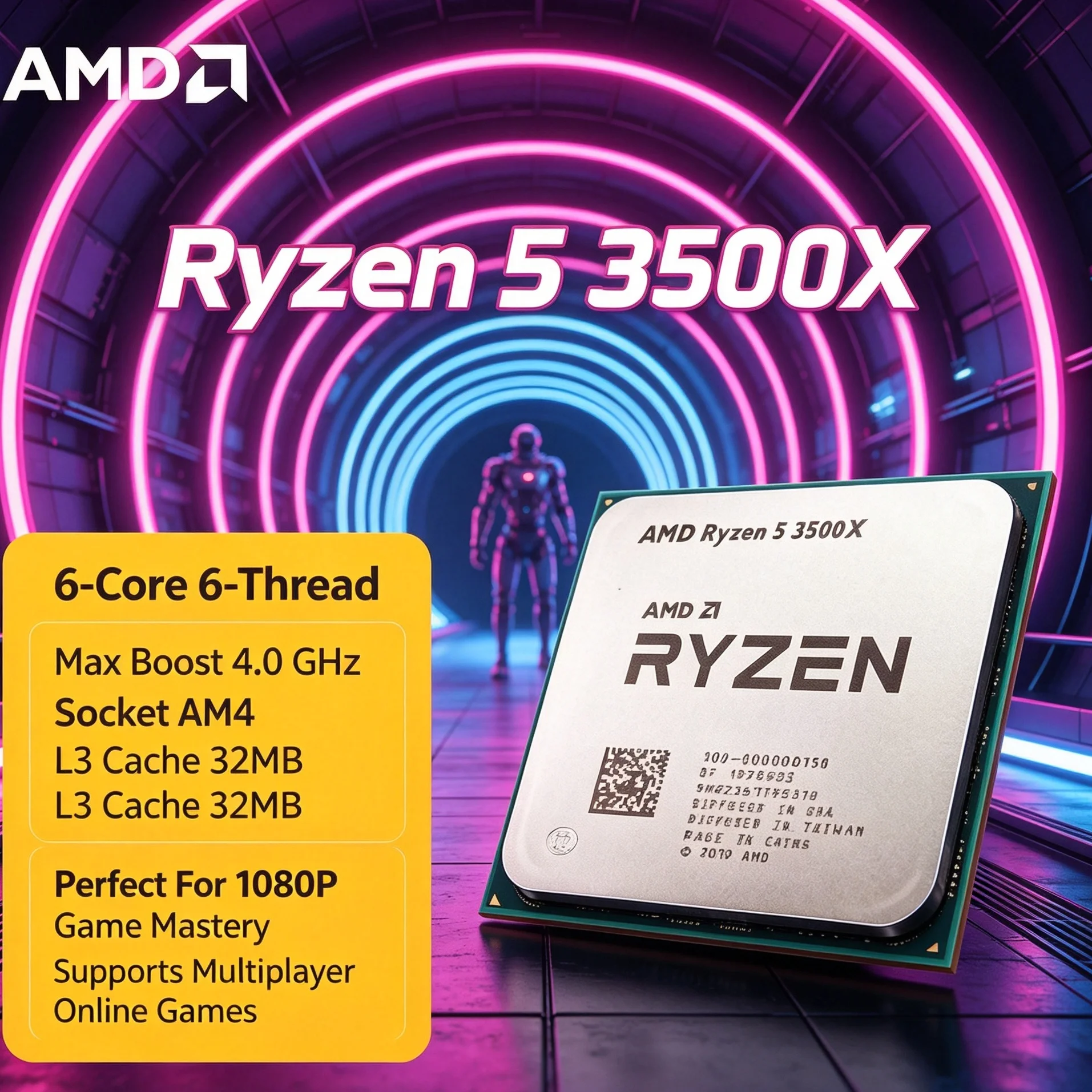 AMD Ryzen 5 3500X Desktop CPU  - đánh giá và giá Pc Gaming Ryzen 5