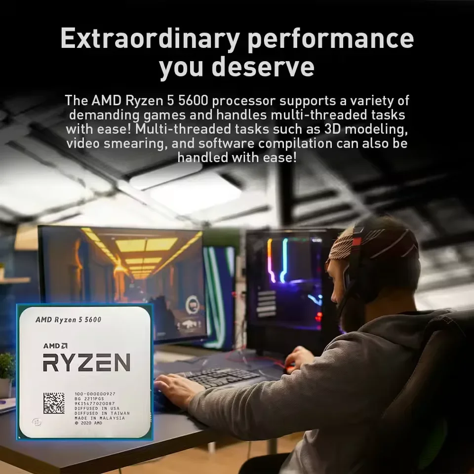 AMD Ryzen 5 5600 Processor AMD - đánh giá và giá Pc Gaming Ryzen 5