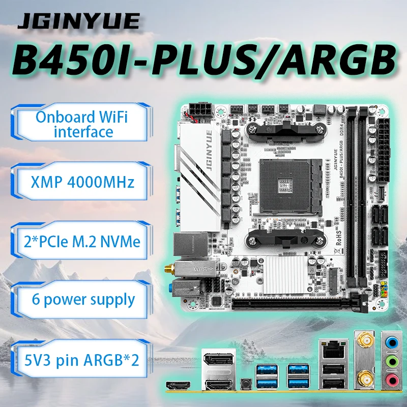 JGINYUE B450 ITX Motherboard S - đánh giá và giá Pc Gaming Ryzen 5
